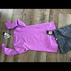 Under armour outfit.
